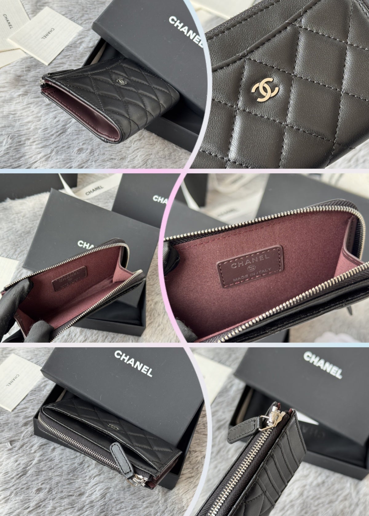 【シャネル】ミニマルな美しさ★ コイン＆カードケース ブラック AP3179