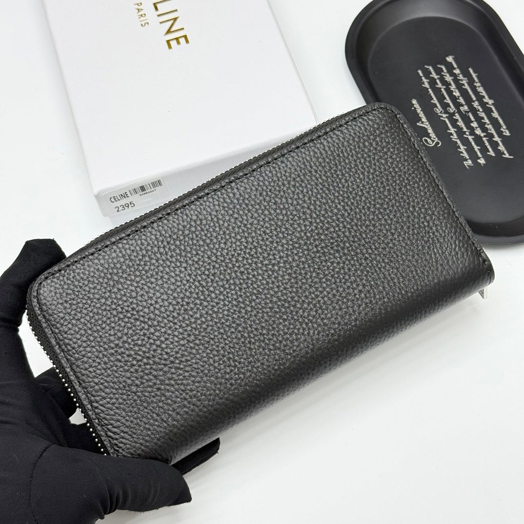 【セリーヌ】新作★ラージ ジップウォレット / グレインドカーフスキン3色