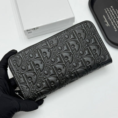 【ディオール】新作★ロゴの長財布☆ロングジップウォレット2色