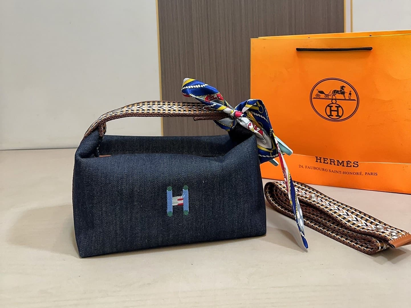 【エルメス】希少◆2wayバッグにも★GMサイズ ポーチ