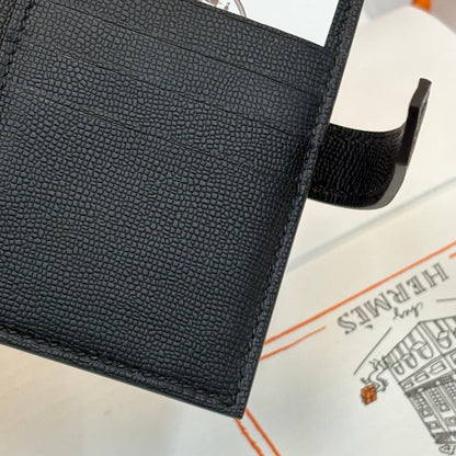 【エルメス】入手困難☆短い折りたたみ財布 希少な入荷☆黒