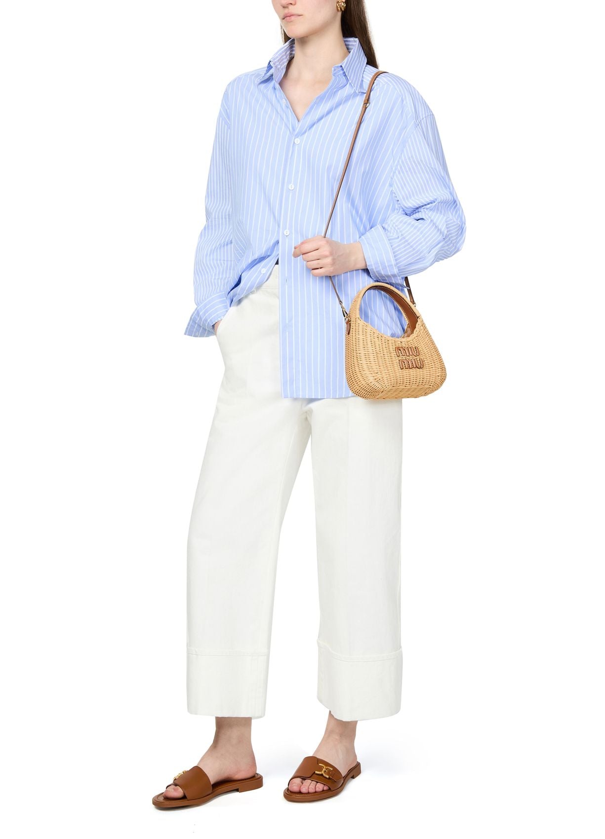 【ミュウミュウ】夏に最適☆ ミュウミュウ かごバッグ ワンダー ウィッカー