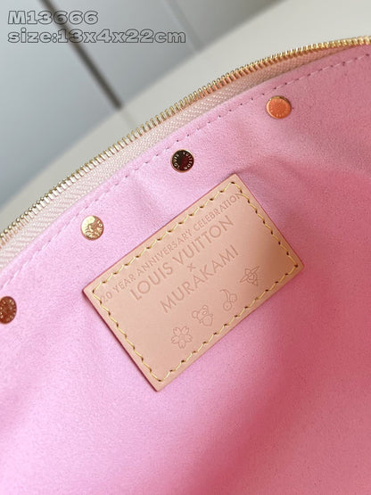 【ルイヴィトン】村上隆コラボ◆キュートな桜  ショルダーバッグM13666