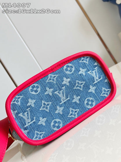 【ルイヴィトン】彩りチェリー刺繍☆ネヴァーフルBB リバーシブル