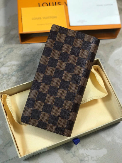 【ルイヴィトン】長財布 ダミエ ポルトフォイユ・ブラザ
